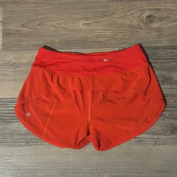 Lululemon Speed Up Shorts, 4 in inseam, Red, 8 - Picture 3 of 5